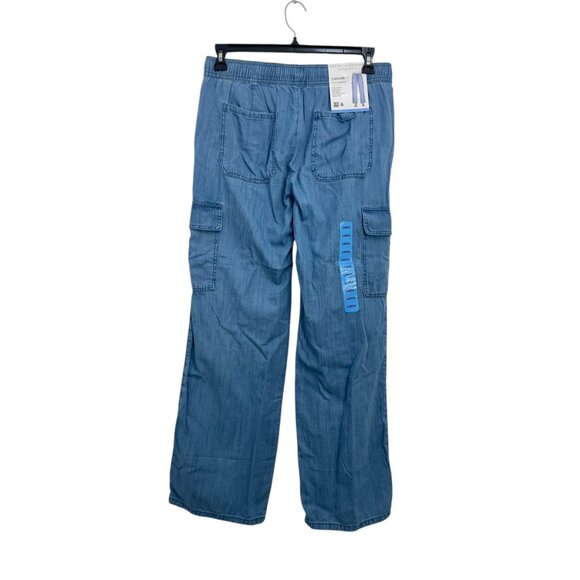 Social Standard By Sanctuary Womens Pull-On Cargo Pants SZ Large Elastic Waist - Picture 8 of 10